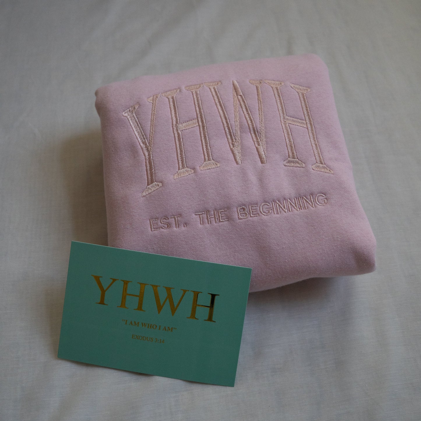 Pink Thread Embroidered Sweatshirt