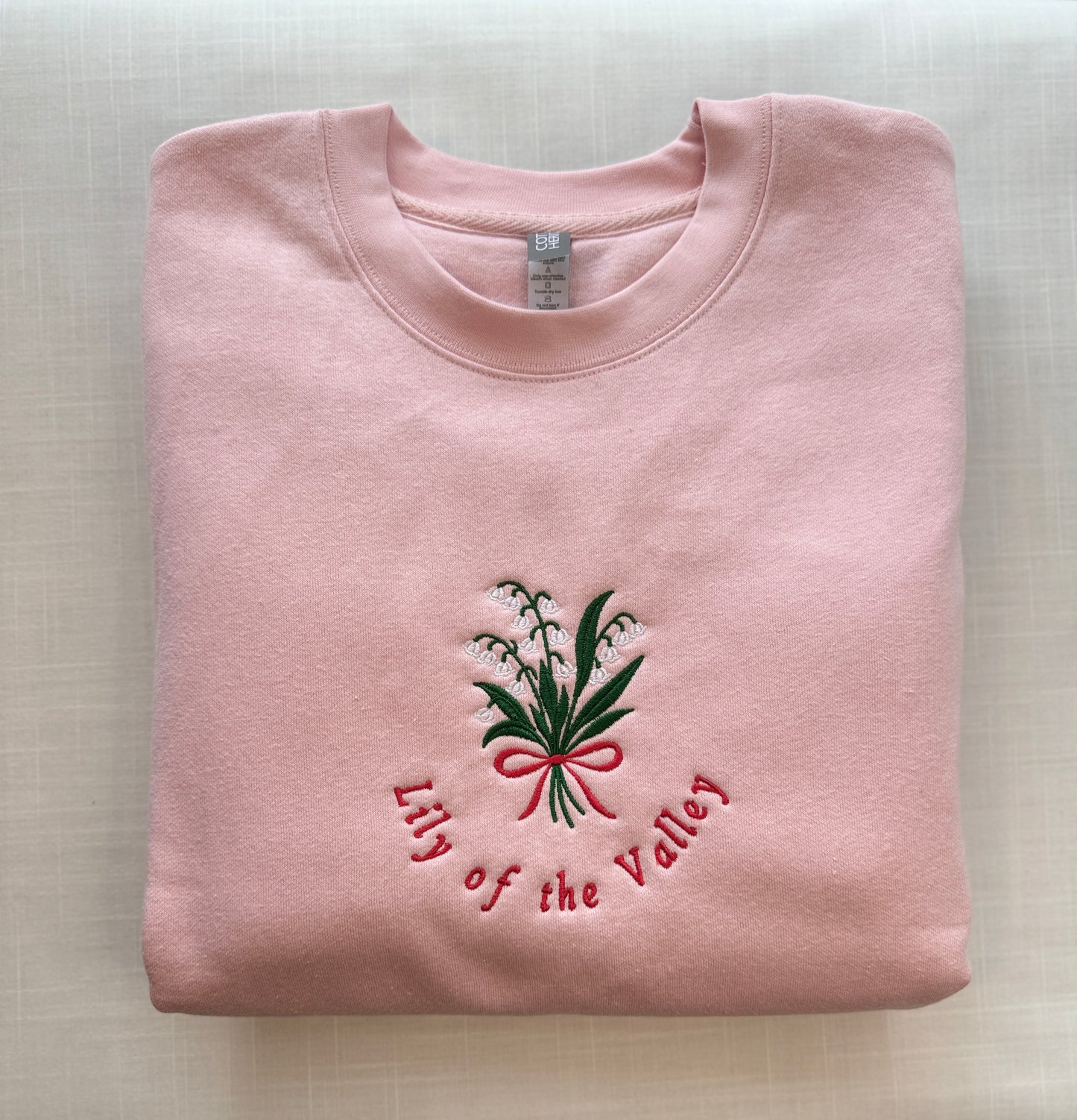 Lily of the Valley Embroidered Sweatshirt | Song of Solomon 2:1