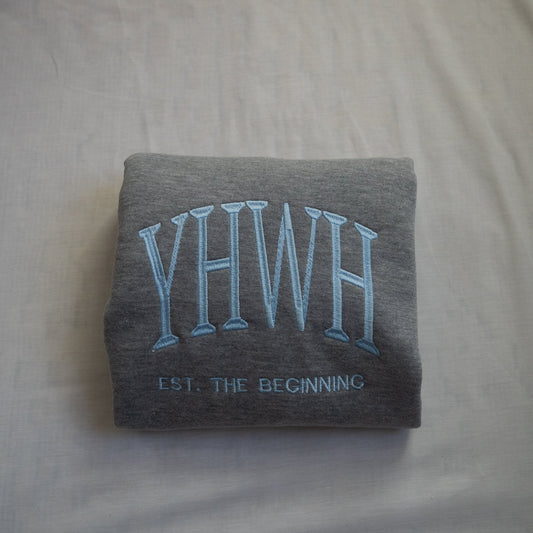 Light Blue Thread Embroidery