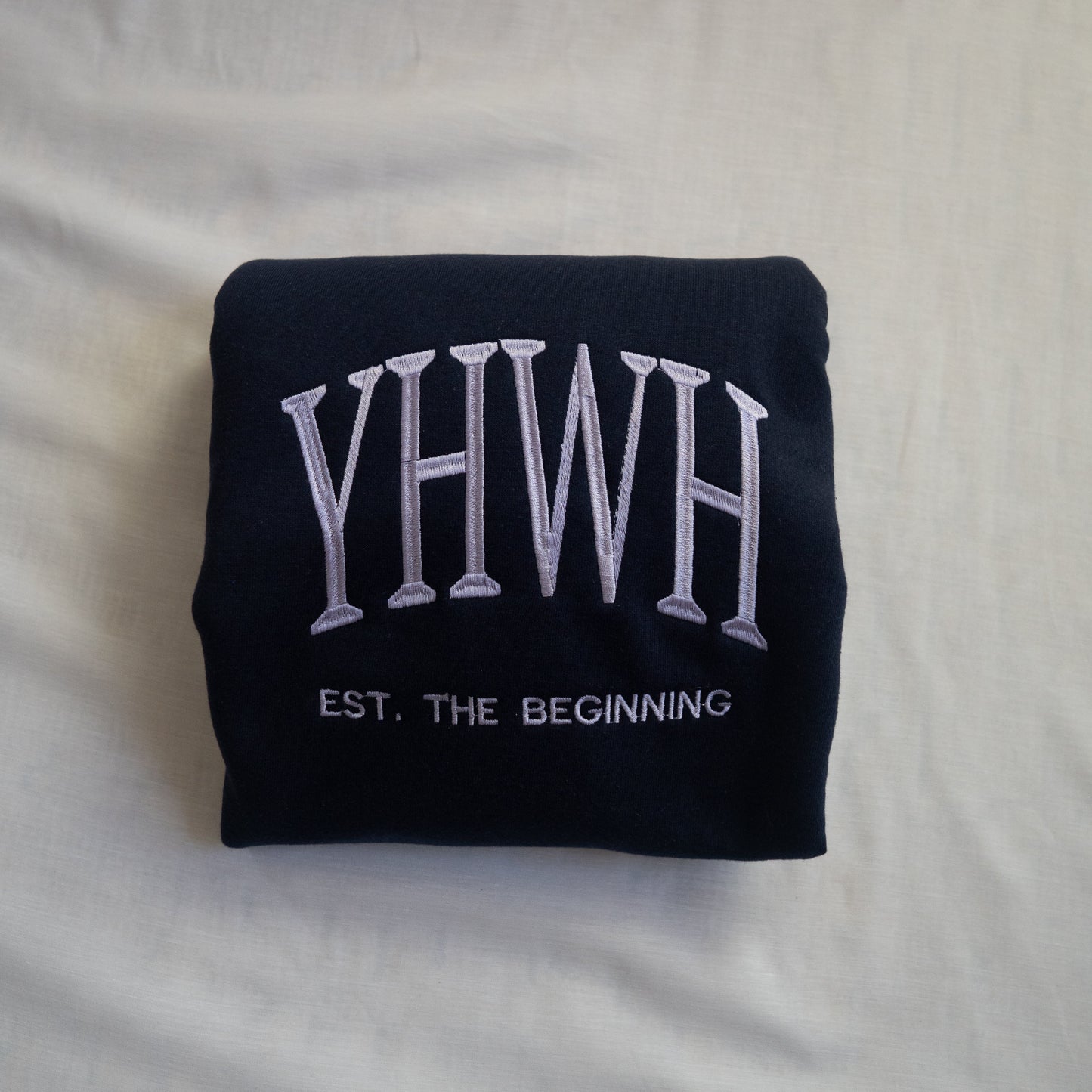 Lavender Thread Embroidered Sweatshirt