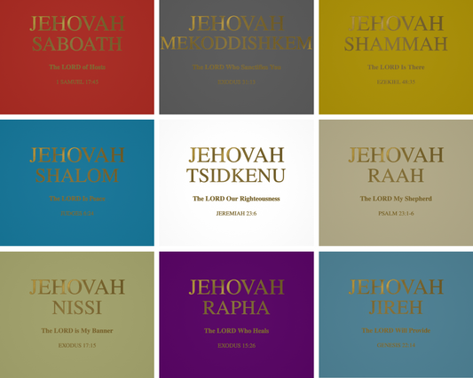 Set 1 - Names of God Cards