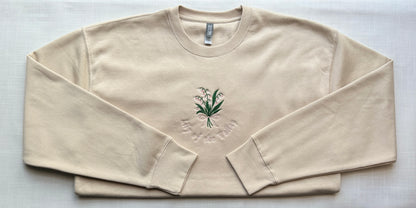 Lily of the Valley Embroidered Sweatshirt | Song of Solomon 2:1