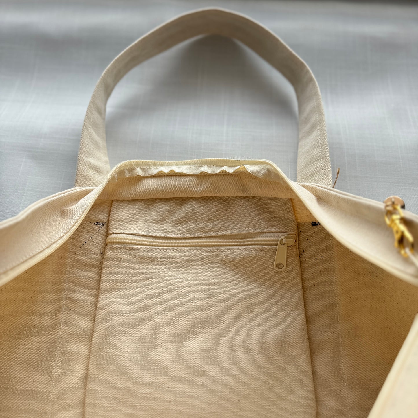 The Fruit of the Spirit Cherry Embroidered Tote Bag | Galatians 5:22-23