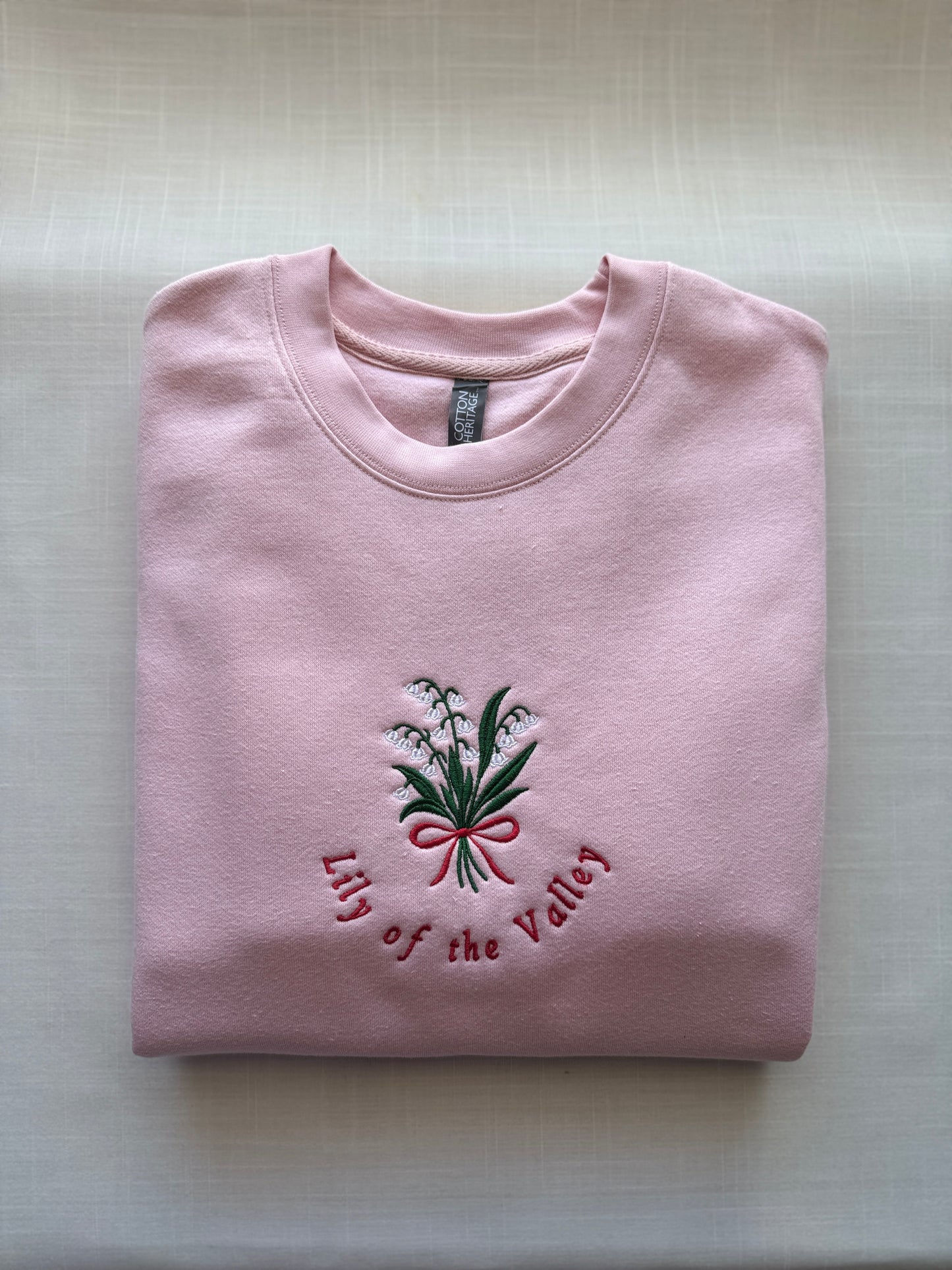 Lily of the Valley Embroidered Sweatshirt | Song of Solomon 2:1