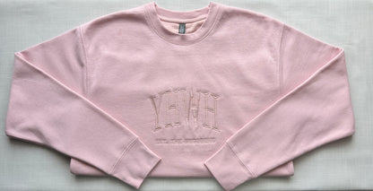 YHWH Embroidered Sweatshirt | The “I AM” - Monochromatic Stitch